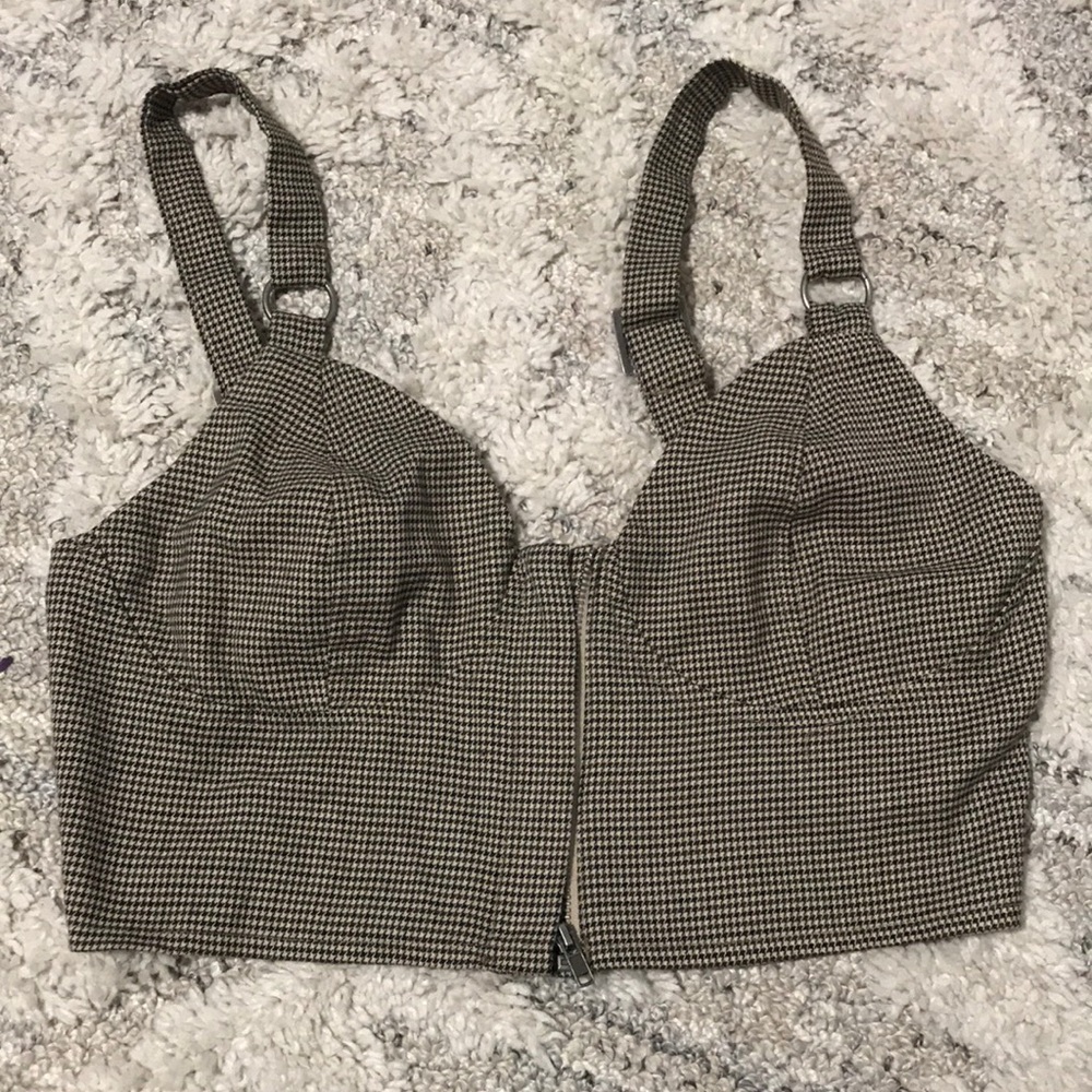 Gingham Crop Top - image 1